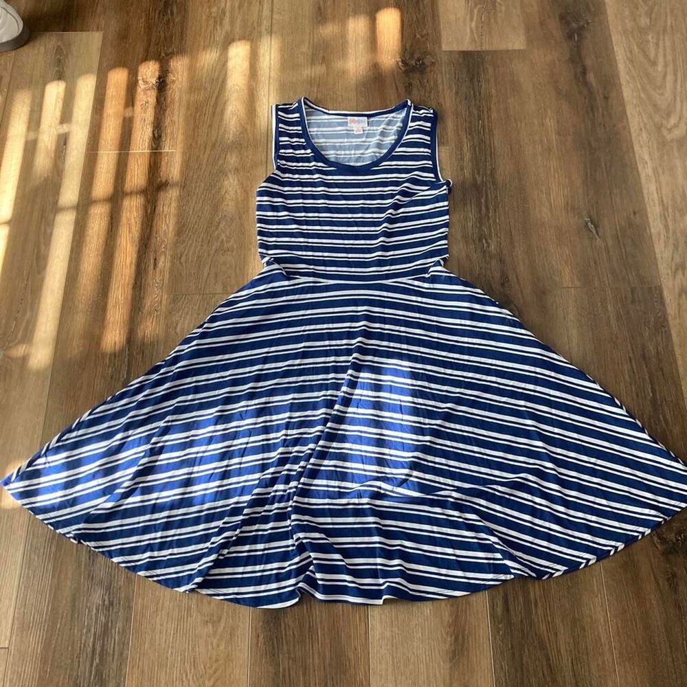 Lularoe Women's Blue and Navy Dress